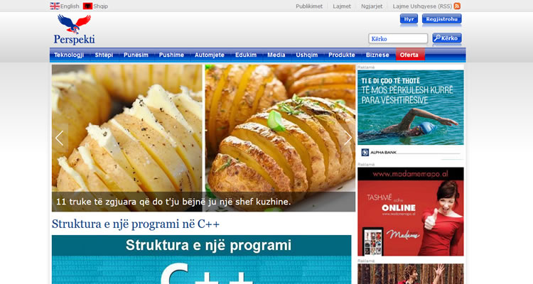 Dizajnim dhe zhvillim i faqeve t� internetit nga Perspekti