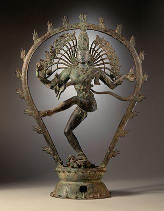Shiva në formën e Nataraxhas, zotit të kërcimit, subjekti më i famshëm i bronxeve procesionale Chola.