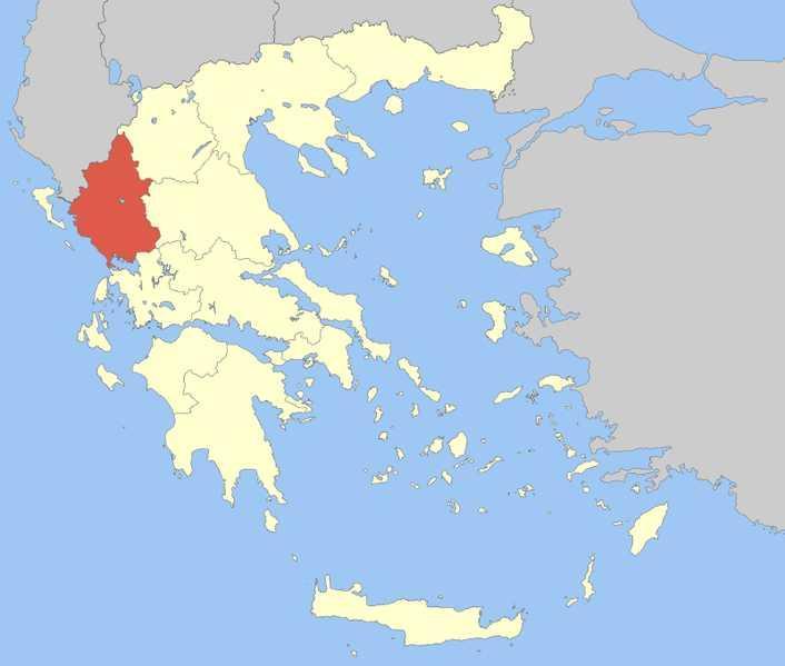 Harta e Shtetit të Epirit.
