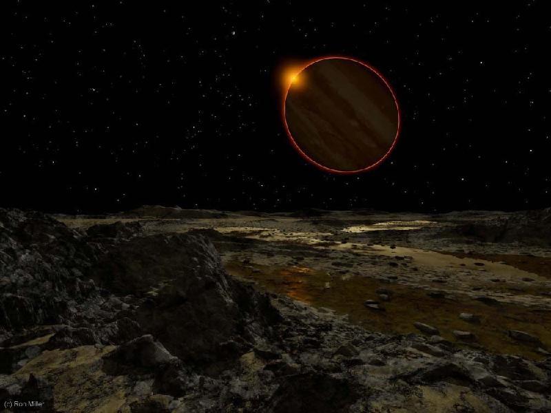 Lindja e diellit ne planetin e Jupiterit