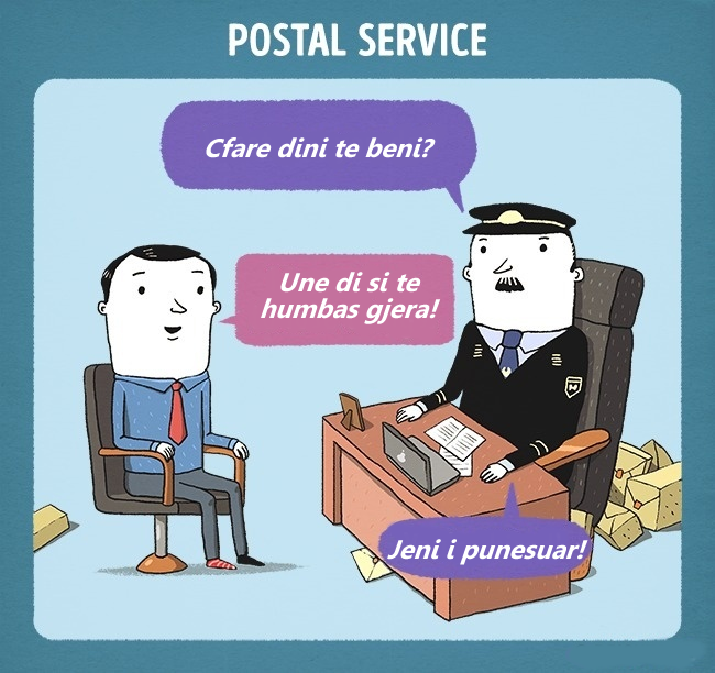 Intervista e puns n Postal Service.