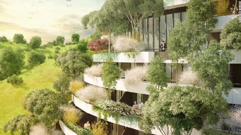 Modeli i ndrtess u frymzua nga skenari natyral i Wanfenlin.