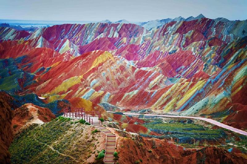 Malet Ylber n Zhangye Danxia, Kin